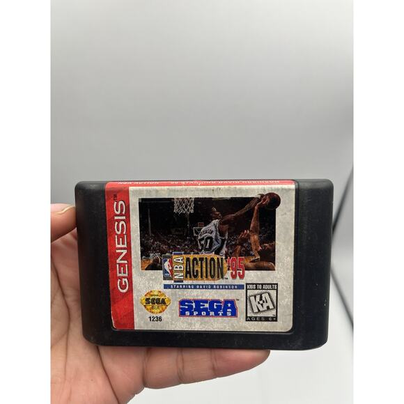 NBA Action '95 starring David Robinson Sega Sega Genesis Cartridge ONLY - Picture 2 of 6